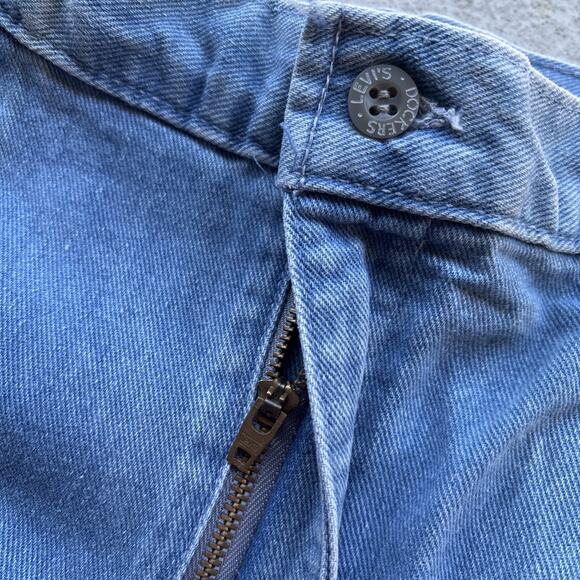 Deadstock Dockers Jeans Men's 31x32 Pleated Denim Levis Classic Fit Vintage NOS - Picture 6 of 13